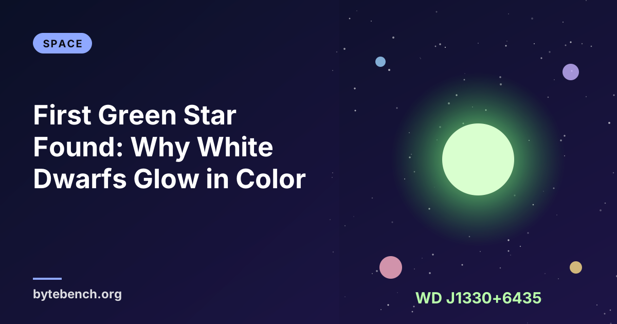 Astronomers Find the First Green Star, and It's a Dead One